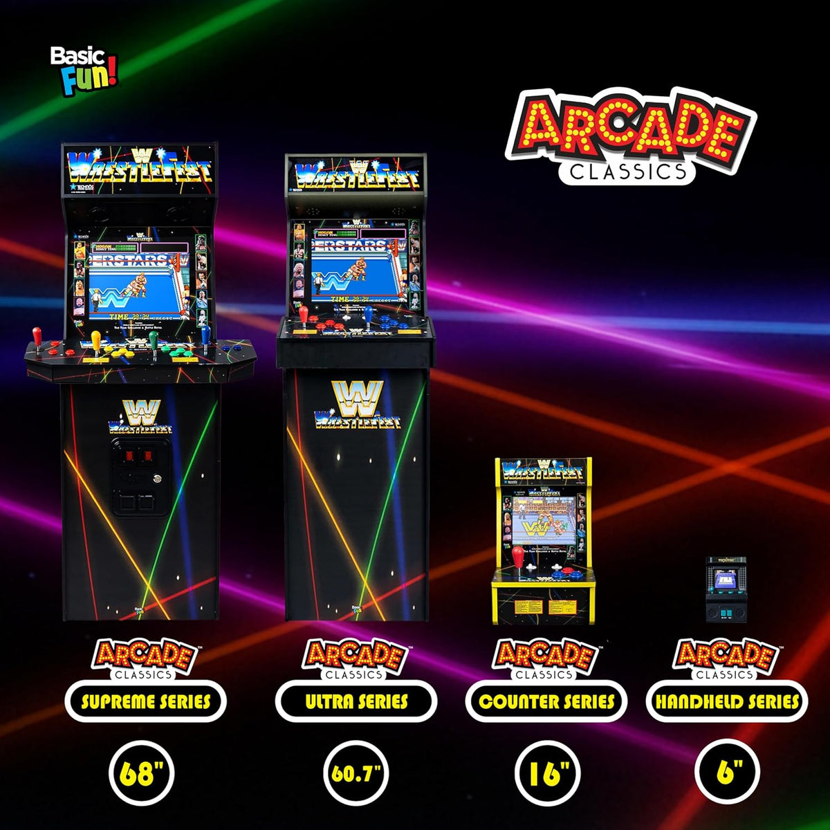 WWE Ultra Series Game Machine with 5 Games