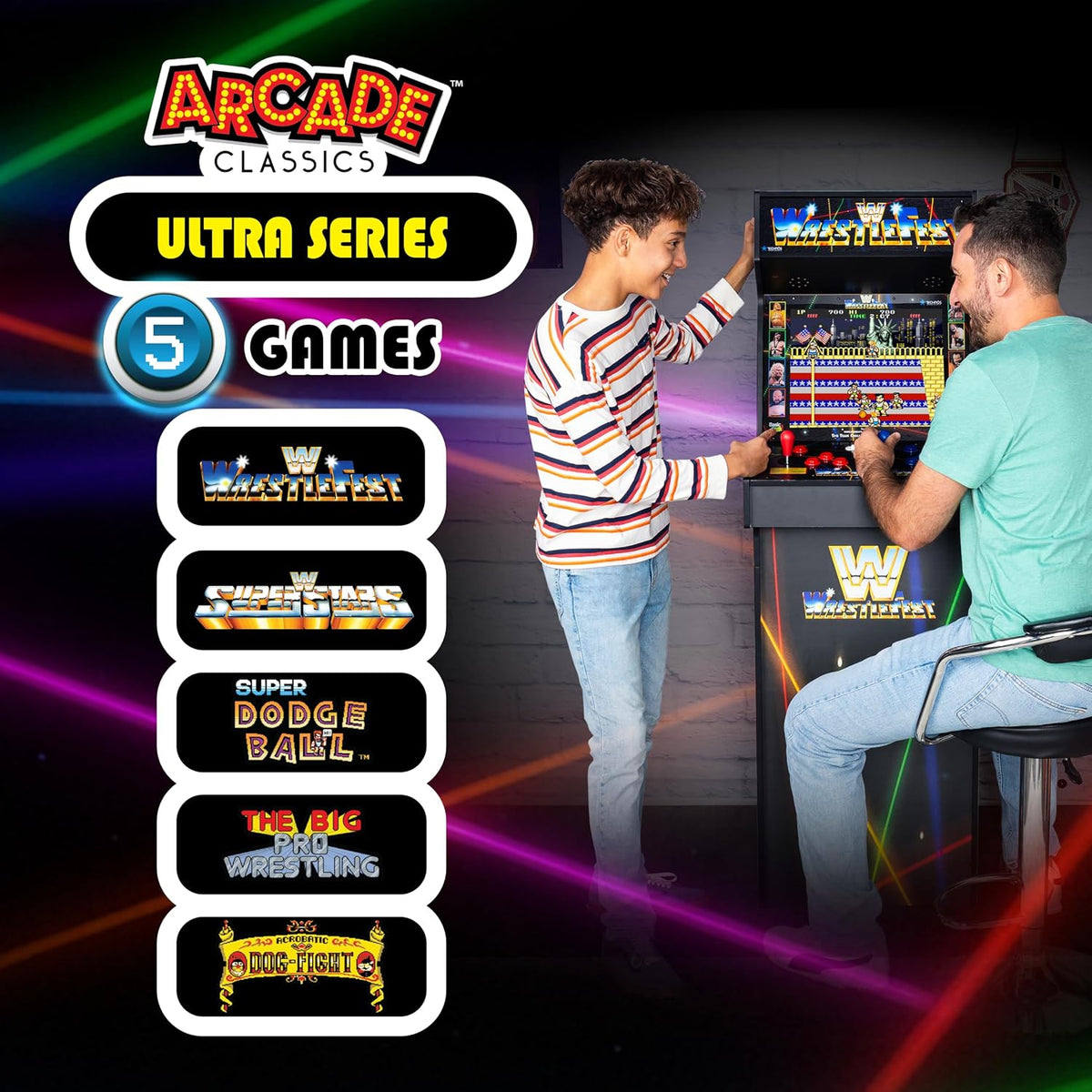 WWE Ultra Series Game Machine with 5 Games