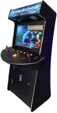 Full Size Commercial Grade Upright Standup Arcade Machine 4 Player 4600 Classic Games 32 Inch Screen Black